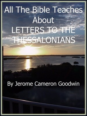 cover image of THESSALONIANS, LETTERS TO THE